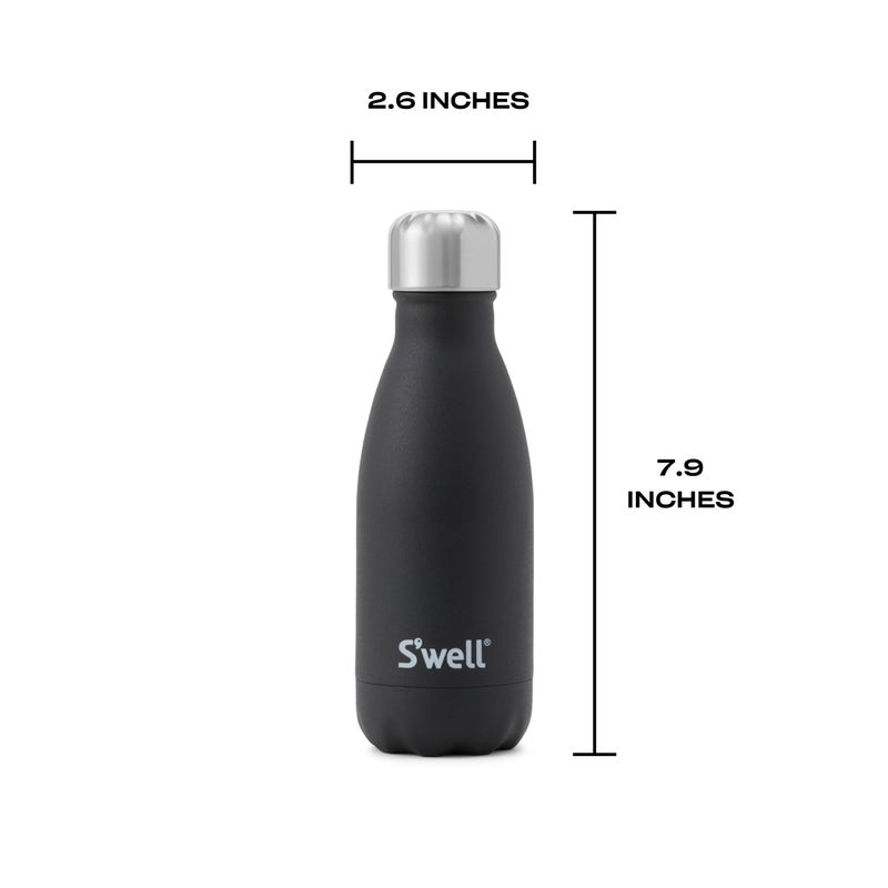 S'well Stainless Steel Water Bottle  9oz  Onyx  Triple Layered Vacuum Insulated Containers Keeps Drinks Cold for 24 Hours and Hot for 12  BPA Free  Perfect for On the Go - Image 4